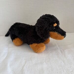 Aurora World Black Tan Dachshund Dog Plush Stuffed Animal 8 Inch Wiener Dog